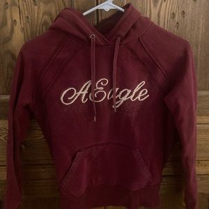 American Eagle Burgundy Hoodie